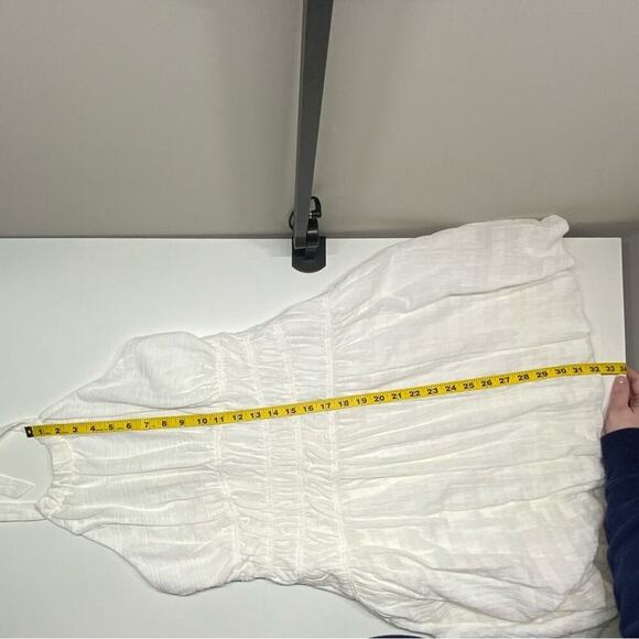 NWT | Jonathan Simkhai | BEA GAUZE MINI DRESS | White | Size 6 - Picture 10 of 15